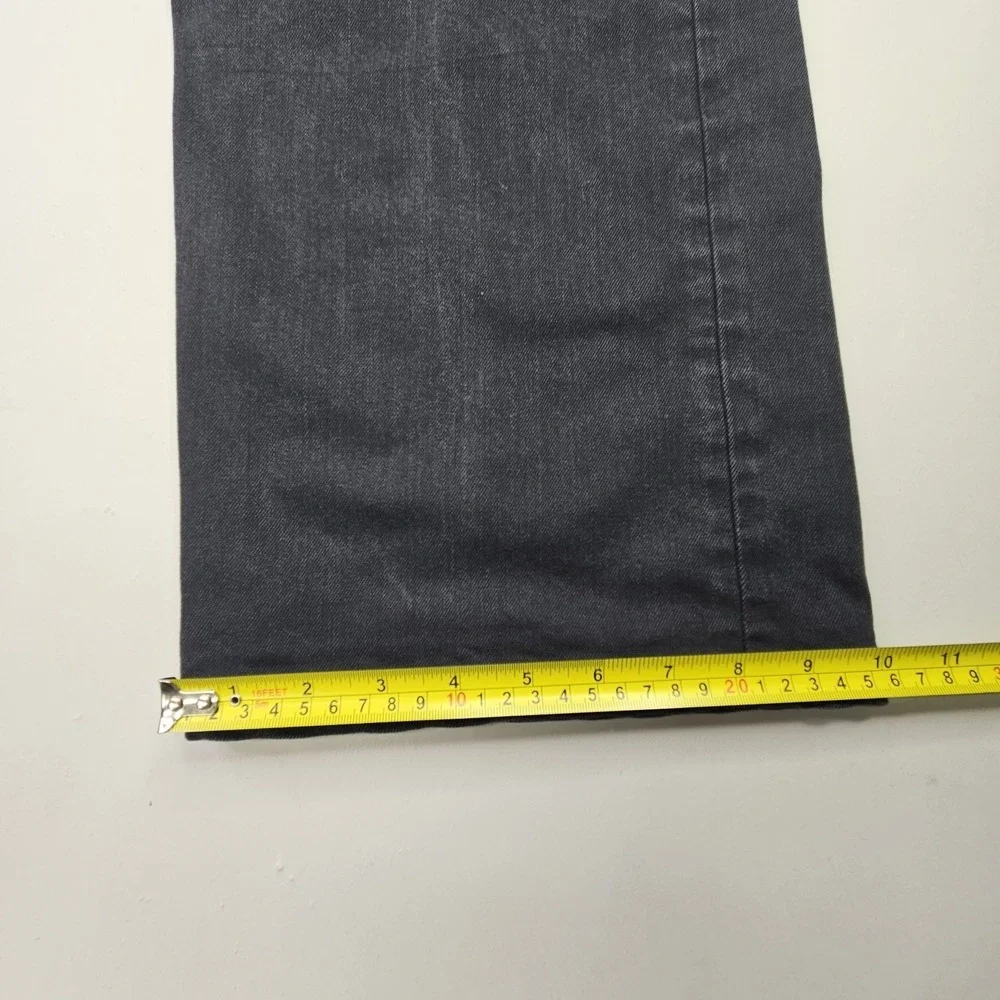 LEVI'S 569 Loose Straight Jeans 42x32 Black Dark Wash Denim Baggy Relaxed Fit